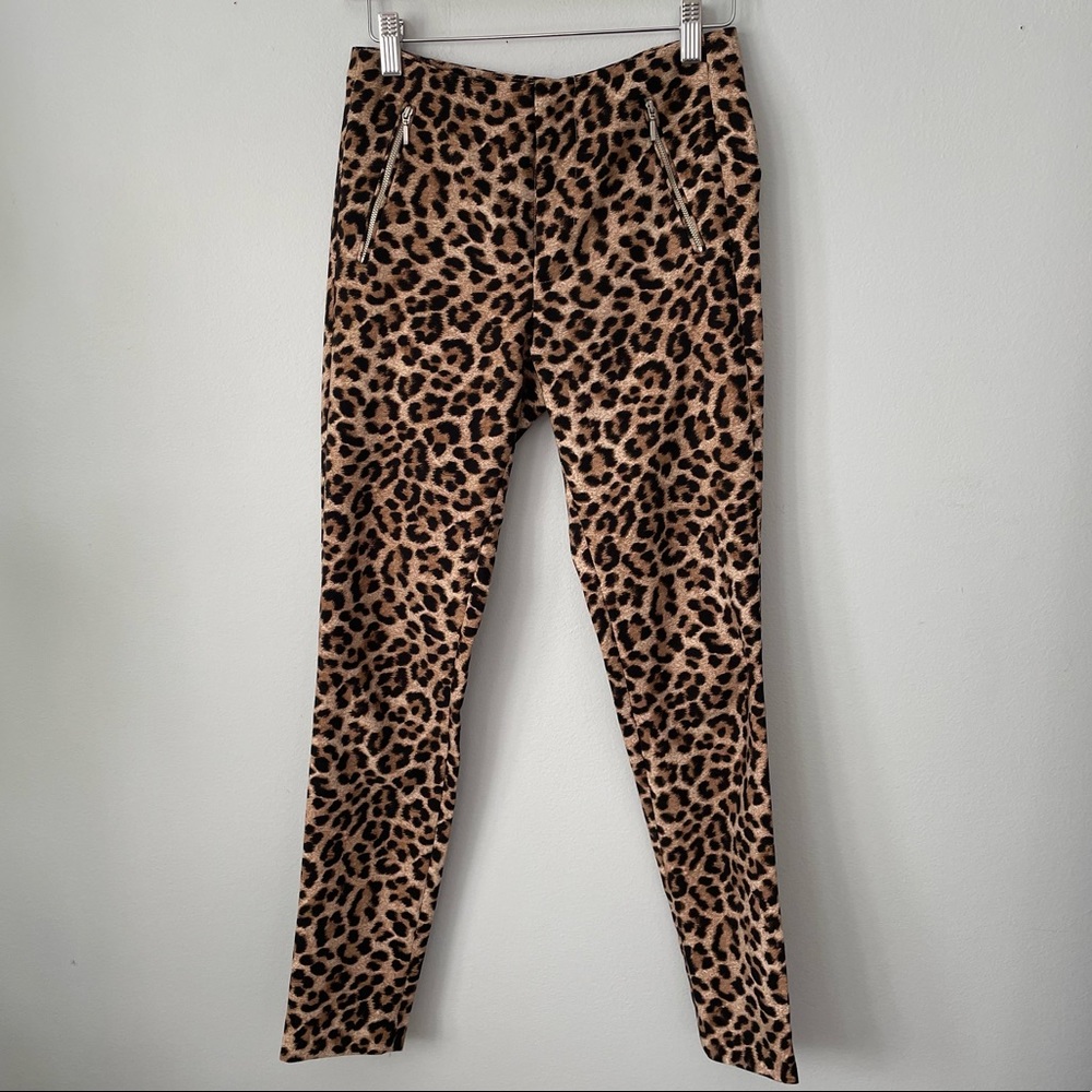 ZARA LEOPARD PANTS